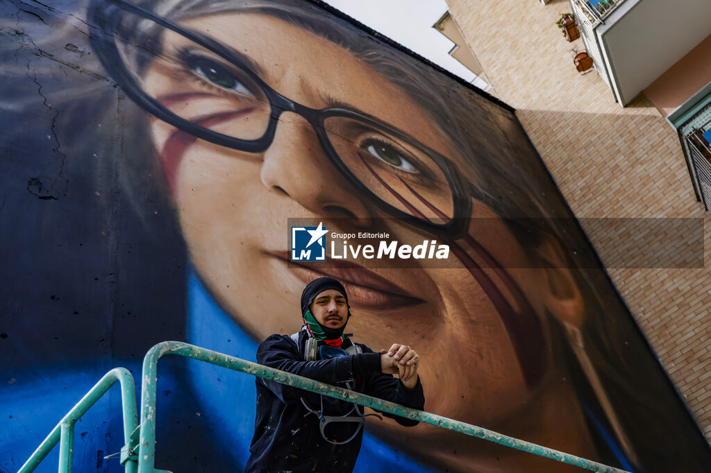 Human Tribe Message in New Naples Mural, Francesca Albanese - NEWS - ART