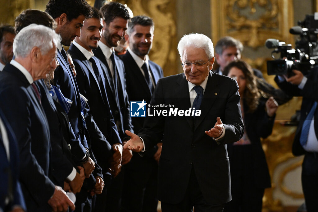 Italian President Sergio Mattarella meets with the Italian women's and men's national tennis teams. - NEWS - EVENTS