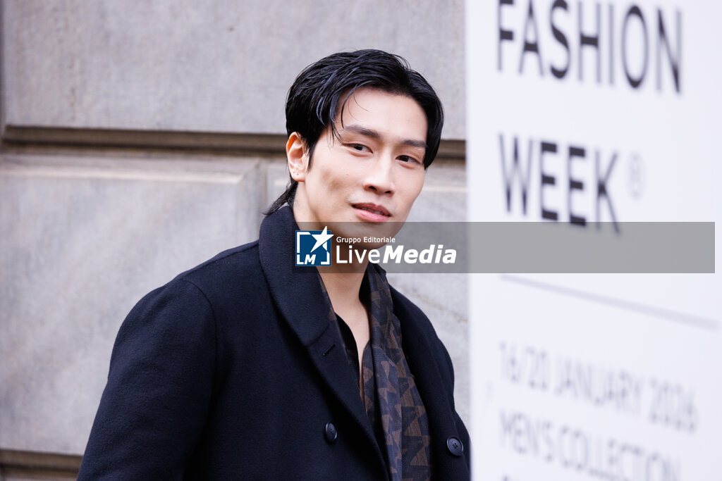 Giorgio Armani - Outside Arrivals - Milan Fashion Week - Menswear Fall/Winter 2026-2027 - NEWS - FASHION