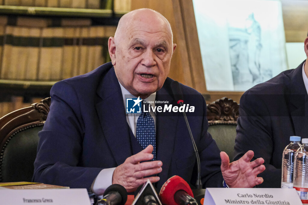 Justice Minister Carlo Nordio Presents His Book in Naples - NEWS - POLITICS