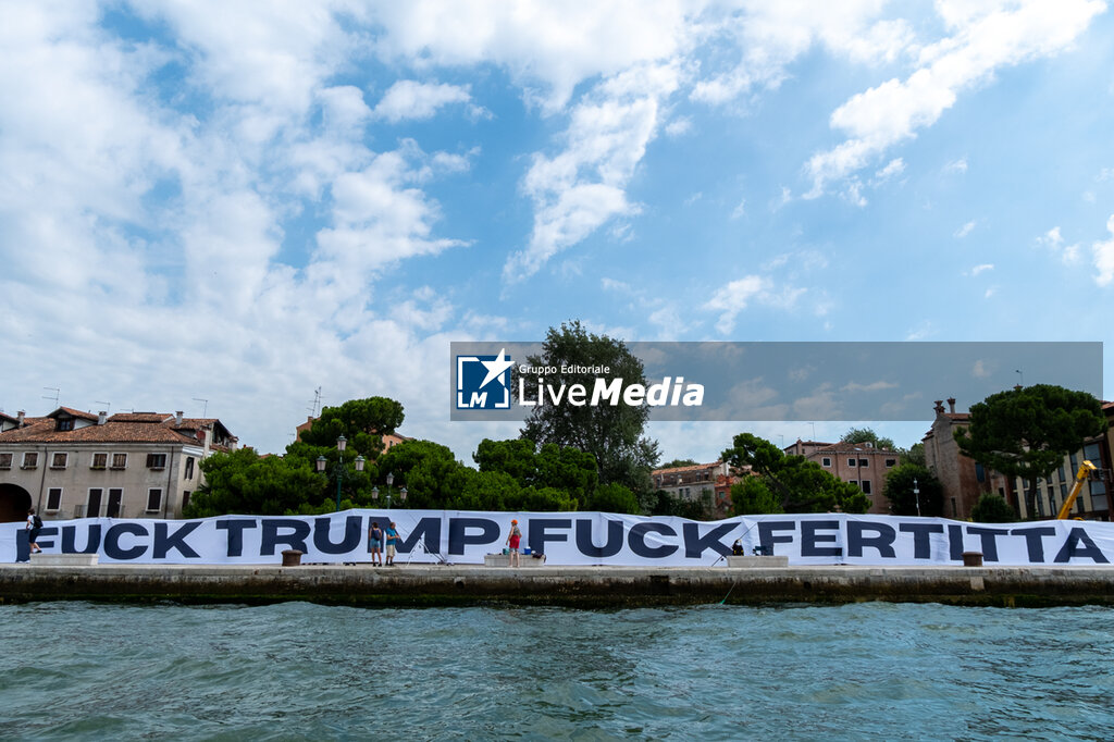 Protest against U.S.A ambassador Tilman J. Fertitta and Donald Trump - REPORTAGE - POLITICS