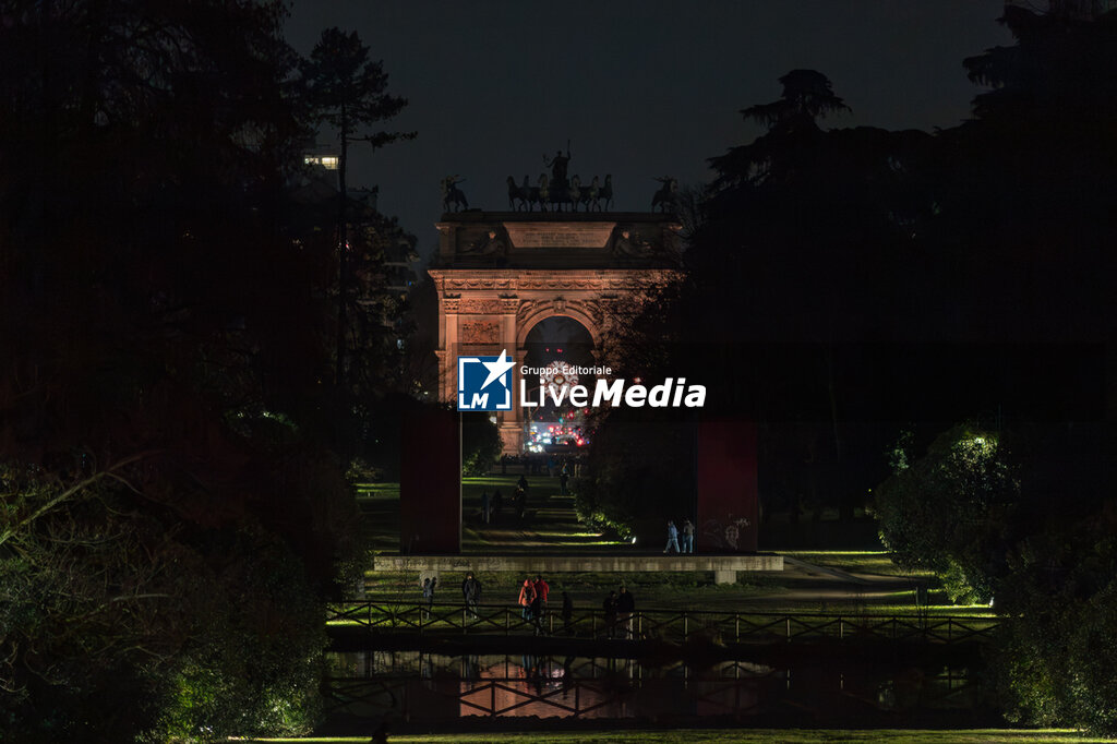 The Olympic cauldron for the opening of the 25th Milano-Cortina Winter Olympic Games - NEWS - SOCIETY
