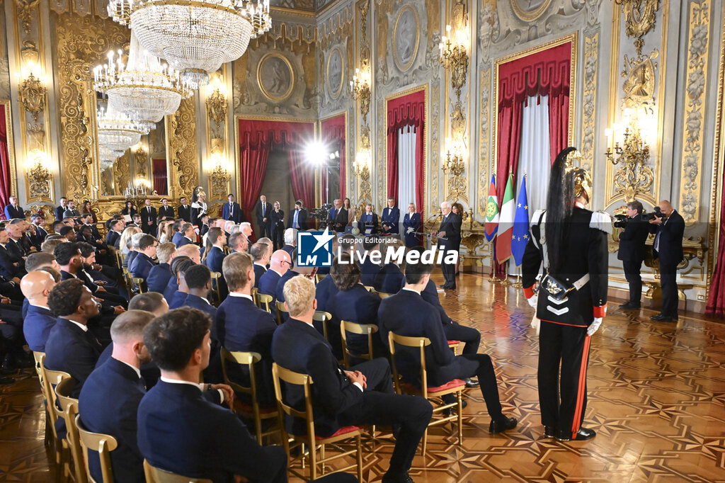 Sergio Mattarella meets FC Internazionale and SS Lazio football teams, finalists in the Frecciarossa Italian Cup 2025/2026  - NEWS - VIP