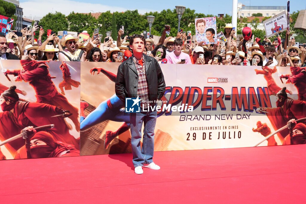 El actor Tom Holladn el pa remiere Spiderman en la ciudad de Madrid - NEWS - VIP