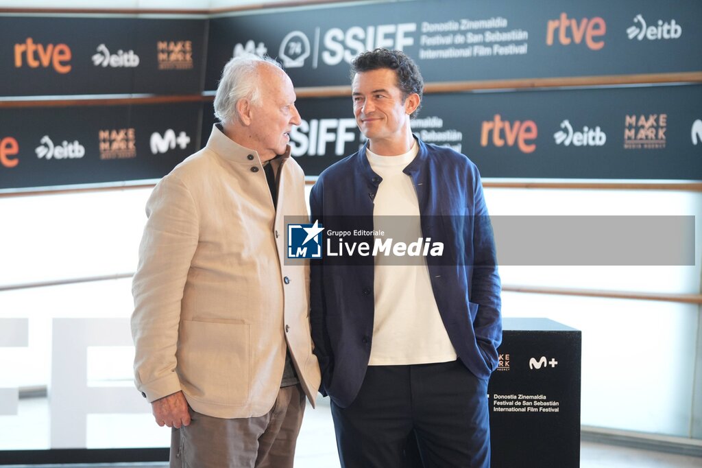 Actor Orlando Bloom and Director Werner Herzog at photocall film Bucking Fastard during the 74nd San Sebastian Film Festival in San Sebastian, Spain, on Wednesday , 18 September, 2026. - NEWS - VIP