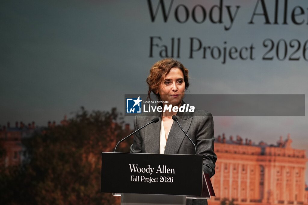 Isabel Diaz Ayuso during presentation of film Wasp 2026 in Madrid on Thursday, 01 October 2026. - NEWS - VIP