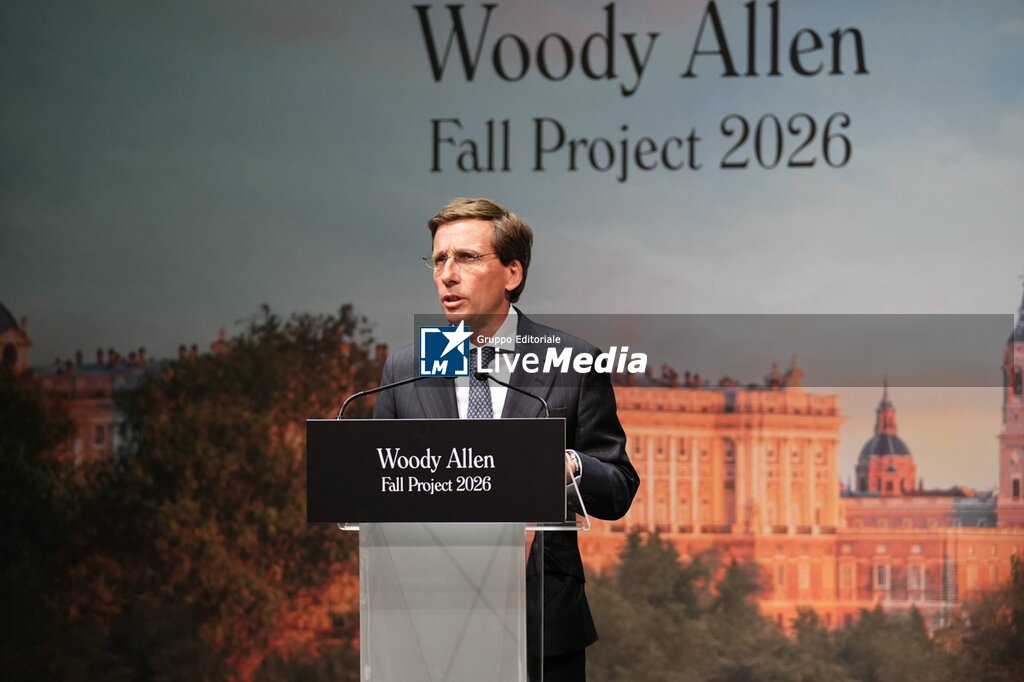Jose Luis Martinez Almeida during presentation of film Wasp 2026 in Madrid on Thursday, 01 October 2026.  - NEWS - VIP