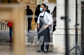 2020-05-16 - Un ristoratore di Treviso alla manifestazione - PROTESTA DEI COMMERCIANTI PER LE MISURE RESTRITTIVE COVID-19 - NEWS - WORK