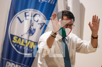 Matteo Salvini (Lega) inaugura la nuova sede del partito a L'Aquila - NEWS - POLITICS