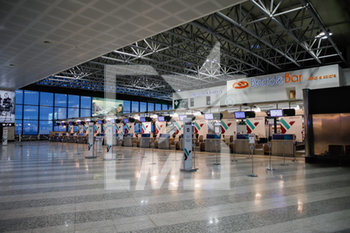 2020-03-05 - Aeroporto Milano Malpensa, Varese, 05 Marzo 2020, voli annullati, vuoto per Coronavirus. - EMERGENZA CORONAVIRUS - NEWS - HEALTH