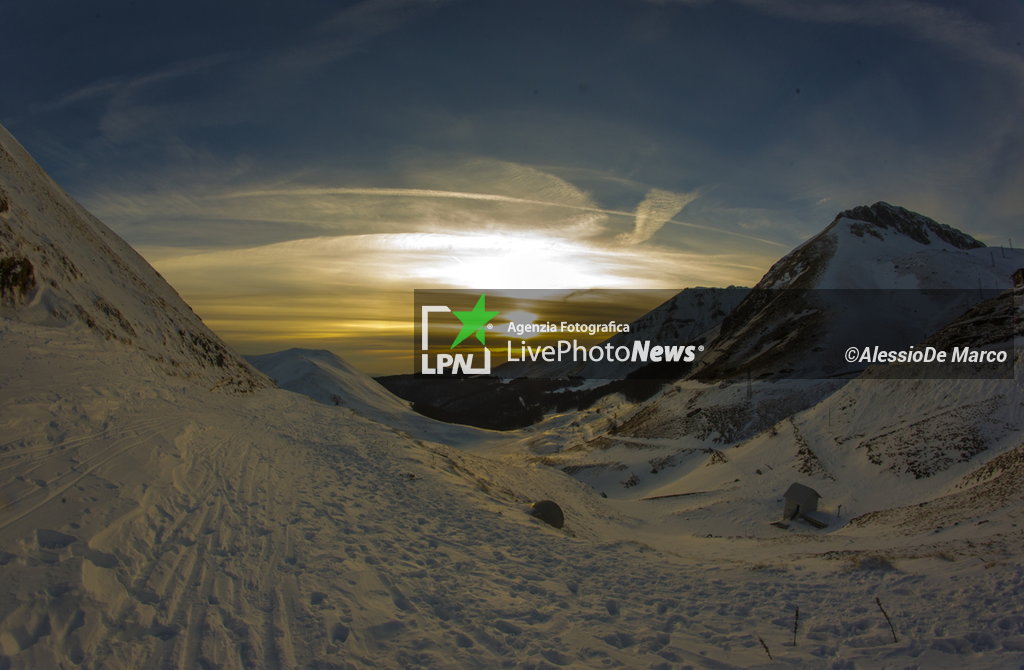 Il Monte Terminillo di Rieti innevato al tramonto - REPORTAGE - ENVIRONMENT