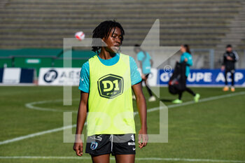 2014-01-18 - Oriane Jean Francois of Paris FC warms up ahead of the Women's French championship, D1 Arkema football match between Paris FC and ASJ Soyaux Charente on October 16, 2021 at Robert Bobin stadium in Bondoufle, France - PARIS FC VS ASJ SOYAUX CHARENTE - FRENCH WOMEN DIVISION 1 - SOCCER