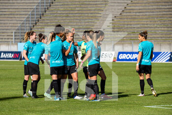2014-01-18 - The players of Paris FC ahead of the Women's French championship, D1 Arkema football match between Paris FC and ASJ Soyaux Charente on October 16, 2021 at Robert Bobin stadium in Bondoufle, France - PARIS FC VS ASJ SOYAUX CHARENTE - FRENCH WOMEN DIVISION 1 - SOCCER