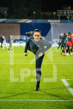 2014-01-24 - Solene Durand of France warms up ahead of the FIFA Women's World Cup 2023, Qualifiers Group I football match between France and Estonia on October 22, 2021 at Dominique Duvauchelle stadium in Créteil, France - FIFA WOMEN'S WORLD CUP 2023, QUALIFIERS - FRANCE VS ESTONIA - FIFA WORLD CUP - SOCCER