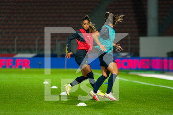 2014-01-24 - Sakina Karchaoui of France warms up ahead of the FIFA Women's World Cup 2023, Qualifiers Group I football match between France and Estonia on October 22, 2021 at Dominique Duvauchelle stadium in Créteil, France - FIFA WOMEN'S WORLD CUP 2023, QUALIFIERS - FRANCE VS ESTONIA - FIFA WORLD CUP - SOCCER