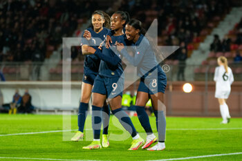 2014-01-24 - Marie Antoinette Katoto of France celebrates after scoring during the FIFA Women's World Cup 2023, Qualifiers Group I football match between France and Estonia on October 22, 2021 at Dominique Duvauchelle stadium in Créteil, France - FIFA WOMEN'S WORLD CUP 2023, QUALIFIERS - FRANCE VS ESTONIA - FIFA WORLD CUP - SOCCER