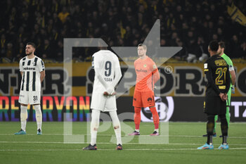 2014-01-11 - March 19, 2022, Bern, Wankdorf, Super League: BSC Young Boys - FC Zurich, the players commemorate the victims of the Ukraine war before the game. - BSC YOUNG BOYS VS FC ZURICH - SWISS SUPER LEAGUE - SOCCER