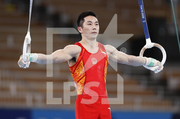 2020-08-02 - YOU Hao (CHN) Silver Medal during the Olympic Games Tokyo 2020, Artistic Gymnastics Men's Apparatus Rings Final on August 2, 2021 at Ariake Gymnastics Centre in Tokyo, Japan - Photo Kanami Yoshimura / Photo Kishimoto / DPPI - OLYMPIC GAMES TOKYO 2020, AUGUST 02, 2021 - OLYMPIC GAMES TOKYO 2020 - OLYMPIC GAMES