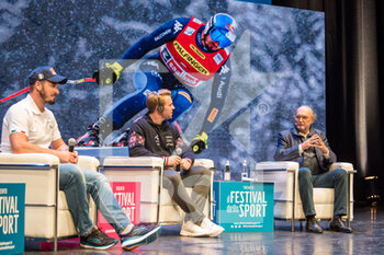2021-10-08 - Dominik Paris (skier), Aleksander Aamodt Kilde (skier) and Gianni Merlo - FESTIVAL DELLO SPORT 2021 - FRIDAY - EVENTS - OTHER SPORTS