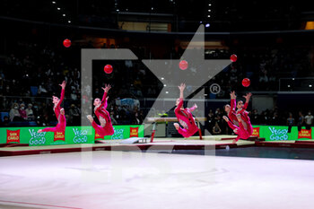 2021-11-20 - Italy Rhythmic Group Team during the Gymnastics Grand Prix 2021 at Allianz Cloud Arena, Milan, Italy on November 20, 2021 - GYMNASTICS GRAND PRIX 2021 - GYMNASTICS - OTHER SPORTS