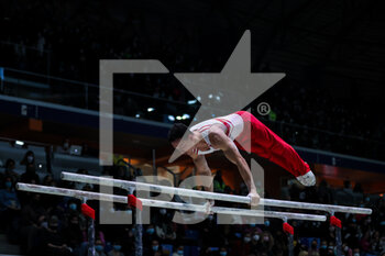 2021-11-20 - Ahmet Onder of GAM Turkey Team during the Gymnastics Grand Prix 2021 at Allianz Cloud Arena, Milan, Italy on November 20, 2021 - GYMNASTICS GRAND PRIX 2021 - GYMNASTICS - OTHER SPORTS