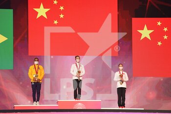 2021-10-23 - UNEVEN BARS
GOLD: WEI Xiaoyuan CHN 
silver: ANDRADE Rebeca BRA 
Bronze:  LUO Rui CHN - 2021 ARTISTIC GYMNASTIC WORLD CHAMPIONSHIP - FINALS - GYMNASTICS - OTHER SPORTS