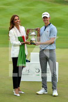2021-09-05 - Lavinia Biagiotti with the winner Nicolai Hojgaard (DEN) of the DS Automobiles 78th Italian Golf Open at Marco Simone Golf Club on September 05, 2021 in Rome Italy - DS AUTOMOBILES 78° OPEN D'ITALIA - GOLF - OTHER SPORTS