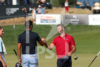 2021-09-05 - ADRI ARNAUS AND JOHANNES VEERMAN DURING THE 2 ROUND OF THE DS AUTOMOBILES 78TH ITALIAN GOLF OPEN AT MARCO SIMONE GOLF CLUB ON SEPTEMBER 05, 2021 IN ROME ITALY - DS AUTOMOBILES 78TH ITALIAN GOLF OPEN - GOLF - OTHER SPORTS