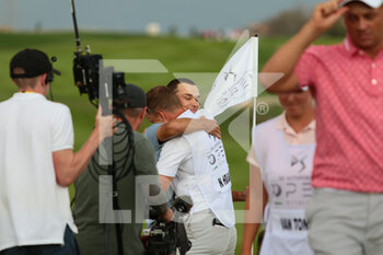 2021-09-05 - NICOLAI HOJGAARD CELEBRATIONS DURING THE 2 ROUND OF THE DS AUTOMOBILES 78TH ITALIAN GOLF OPEN AT MARCO SIMONE GOLF CLUB ON SEPTEMBER 05, 2021 IN ROME ITALY - DS AUTOMOBILES 78TH ITALIAN GOLF OPEN - GOLF - OTHER SPORTS