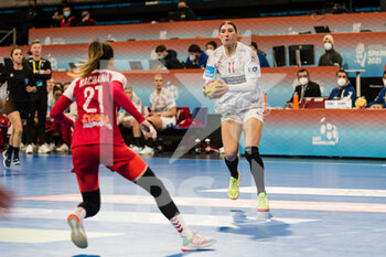 02/12/2021 - Line Haugsted of Denmark during the IHF Women's World Championship 2021, Group F handball match between Denmark and Tunisia on December 2, 2021 at Palau d'Esports de Granollers in Granollers, Barcelona, Spain - IHF WOMEN'S WORLD CHAMPIONSHIP 2021, GROUP F - DENMARK VS TUNISIA - PALLAMANO - ALTRO
