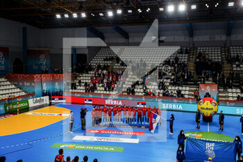 03/12/2021 - Team Serbia during the IHF Women's World Championship 2021, Group B handball match between Serbia and Poland on December 3, 2021 at the Pla de L'Arc pavilion in Lliria, Valencia, Spain - IHF WOMEN'S WORLD CHAMPIONSHIP 2021, GROUP B - SERBIA VS POLAND - PALLAMANO - ALTRO