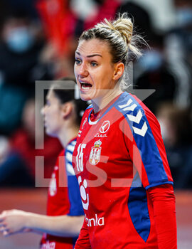 03/12/2021 - Andela Janjusevic of Serbia during the IHF Women's World Championship 2021, Group B handball match between Serbia and Poland on December 3, 2021 at the Pla de L'Arc pavilion in Lliria, Valencia, Spain - IHF WOMEN'S WORLD CHAMPIONSHIP 2021, GROUP B - SERBIA VS POLAND - PALLAMANO - ALTRO