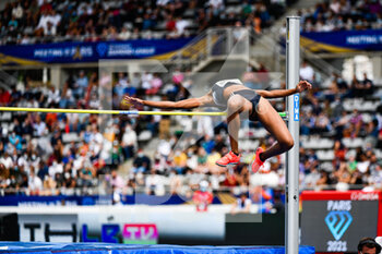 2021-08-28 - Laureen Maxwell (Women's High Jump) of France competes during the IAAF Wanda Diamond League, Meeting de Paris Athletics event on August 28, 2021 at Charlety stadium in Paris, France - Photo Victor Joly / DPPI - IAAF WANDA DIAMOND LEAGUE, MEETING DE PARIS 2021 - INTERNATIONALS - ATHLETICS
