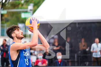 2021-09-10 - Gabreil Chachashvili (Israel) on the throw - FIBA 3X3 EUROPE CUP 2021 (1ST DAY) - EUROCUP - BASKETBALL