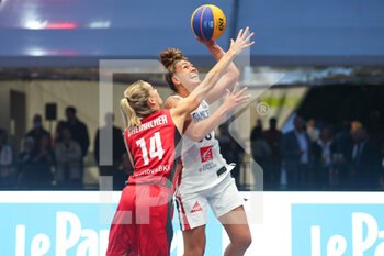 2021-09-10 - Sonja Greinacher (Germany) and Soana Lucet (France) in action - FIBA 3X3 EUROPE CUP 2021 (1ST DAY) - EUROCUP - BASKETBALL