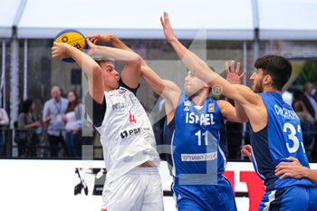 2021-09-10 - Aleksandar Ratkov (Russia) and Shmuel Malcov (Israel) in action - FIBA 3X3 EUROPE CUP 2021 (1ST DAY) - EUROCUP - BASKETBALL