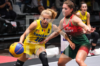2021-09-10 - Florina Stanici (Romania) and Klaudia Papp (Hungary) in action - FIBA 3X3 EUROPE CUP 2021 (1ST DAY) - EUROCUP - BASKETBALL