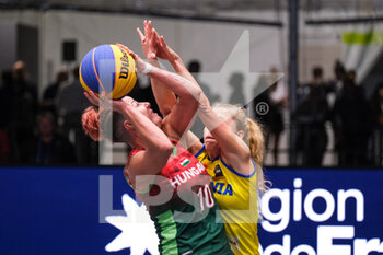 2021-09-10 - Dóra
Medgyessy (Hungary)  and Florina Stanici (Romania) in action - FIBA 3X3 EUROPE CUP 2021 (1ST DAY) - EUROCUP - BASKETBALL