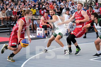 2021-09-11 - Moritz Lanegger (Austria) in action - FIBA 3X3 EUROPE CUP 2021 (2ND DAY) - EUROCUP - BASKETBALL