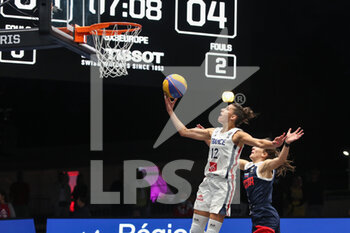2021-09-12 - Laetitia Guapo (France) and Yulia Kosik (Russia) in action - FIBA 3X3 EUROPE CUP 2021 - EUROCUP - BASKETBALL