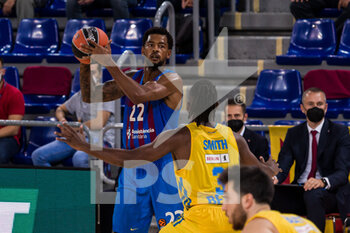 2021-10-01 - Cory Higgins of FC Barcelona during the Turkish Airlines EuroLeague basketball match between FC Barcelona and Alba Berlin on October 1, 2021 at Palau Blaugrana in Barcelona, Spain - FC BARCELONA VS ALBA BERLIN - EUROLEAGUE - BASKETBALL