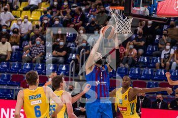 2021-10-01 - Serta Sanli of FC Barcelona during the Turkish Airlines EuroLeague basketball match between FC Barcelona and Alba Berlin on October 1, 2021 at Palau Blaugrana in Barcelona, Spain - FC BARCELONA VS ALBA BERLIN - EUROLEAGUE - BASKETBALL
