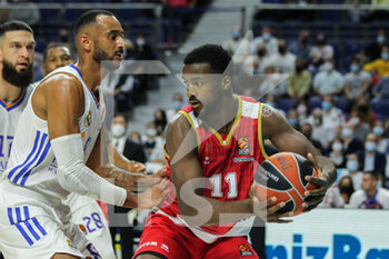 2021-10-13 - Adam Hanga of Real Madrid and Alpha Diallo of Monaco during the Turkish Airlines Euroleague basketball match between Real Madrid and AS Monaco on October 13, 2021 at Wizink Center in Madrid, Spain - REAL MADRID VS AS MONACO - EUROLEAGUE - BASKETBALL