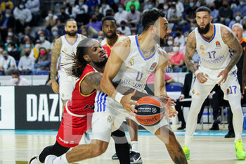 2021-10-13 - Williams-Goss of Real Madrid and Paris Lee of Monaco during the Turkish Airlines Euroleague basketball match between Real Madrid and AS Monaco on October 13, 2021 at Wizink Center in Madrid, Spain - REAL MADRID VS AS MONACO - EUROLEAGUE - BASKETBALL