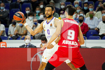 2021-10-13 - Williams-Goss of Real Madrid and Leo Westermann of Monaco during the Turkish Airlines Euroleague basketball match between Real Madrid and AS Monaco on October 13, 2021 at Wizink Center in Madrid, Spain - REAL MADRID VS AS MONACO - EUROLEAGUE - BASKETBALL