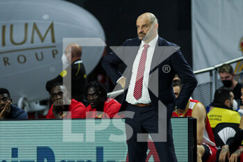2021-10-13 - Zvezdan Mitrovic, head coach of Monaco during the Turkish Airlines Euroleague basketball match between Real Madrid and AS Monaco on October 13, 2021 at Wizink Center in Madrid, Spain - REAL MADRID VS AS MONACO - EUROLEAGUE - BASKETBALL