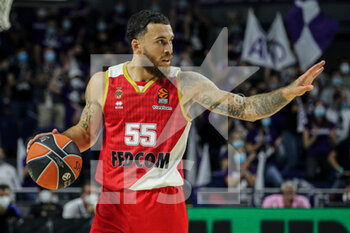2021-10-13 - Mike James of Monaco during the Turkish Airlines Euroleague basketball match between Real Madrid and AS Monaco on October 13, 2021 at Wizink Center in Madrid, Spain - REAL MADRID VS AS MONACO - EUROLEAGUE - BASKETBALL