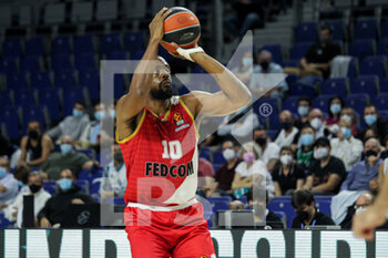 2021-10-13 - Will Thomas of Monaco during the Turkish Airlines Euroleague basketball match between Real Madrid and AS Monaco on October 13, 2021 at Wizink Center in Madrid, Spain - REAL MADRID VS AS MONACO - EUROLEAGUE - BASKETBALL