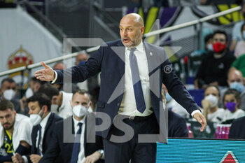 2021-10-21 - Sada Djorjevic, head coach of Fenerbahce during the Turkish Airlines Euroleague basketball match between Real Madrid and Fenerbahce on October 21, 2021 at Wizink Center in Madrid, Spain - REAL MADRID VS FENERBAHCE - EUROLEAGUE - BASKETBALL