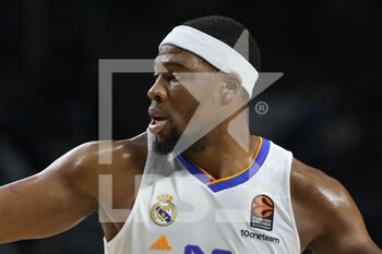 2021-12-02 - Guerschon Yabusele of Real Madrid during the Turkish Airlines Euroleague basketball match between Real Madrid and Maccabi Playtika Tel Aviv on December 2, 2021 at Wizink Center in Madrid, Spain - REAL MADRID VS MACCABI PLAYTIKA TEL AVIV - EUROLEAGUE - BASKETBALL
